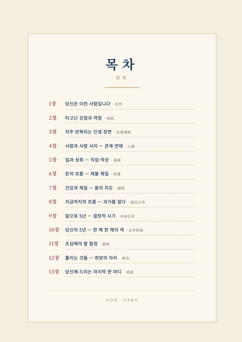 샘플 리포트 - 목차 — 13장 구성